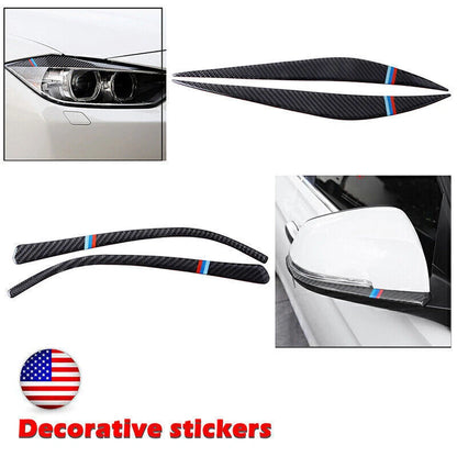 Carbon Fiber Rearview Mirror Cover Trim for BMW 1 2 3 4 Series (2012-2020)