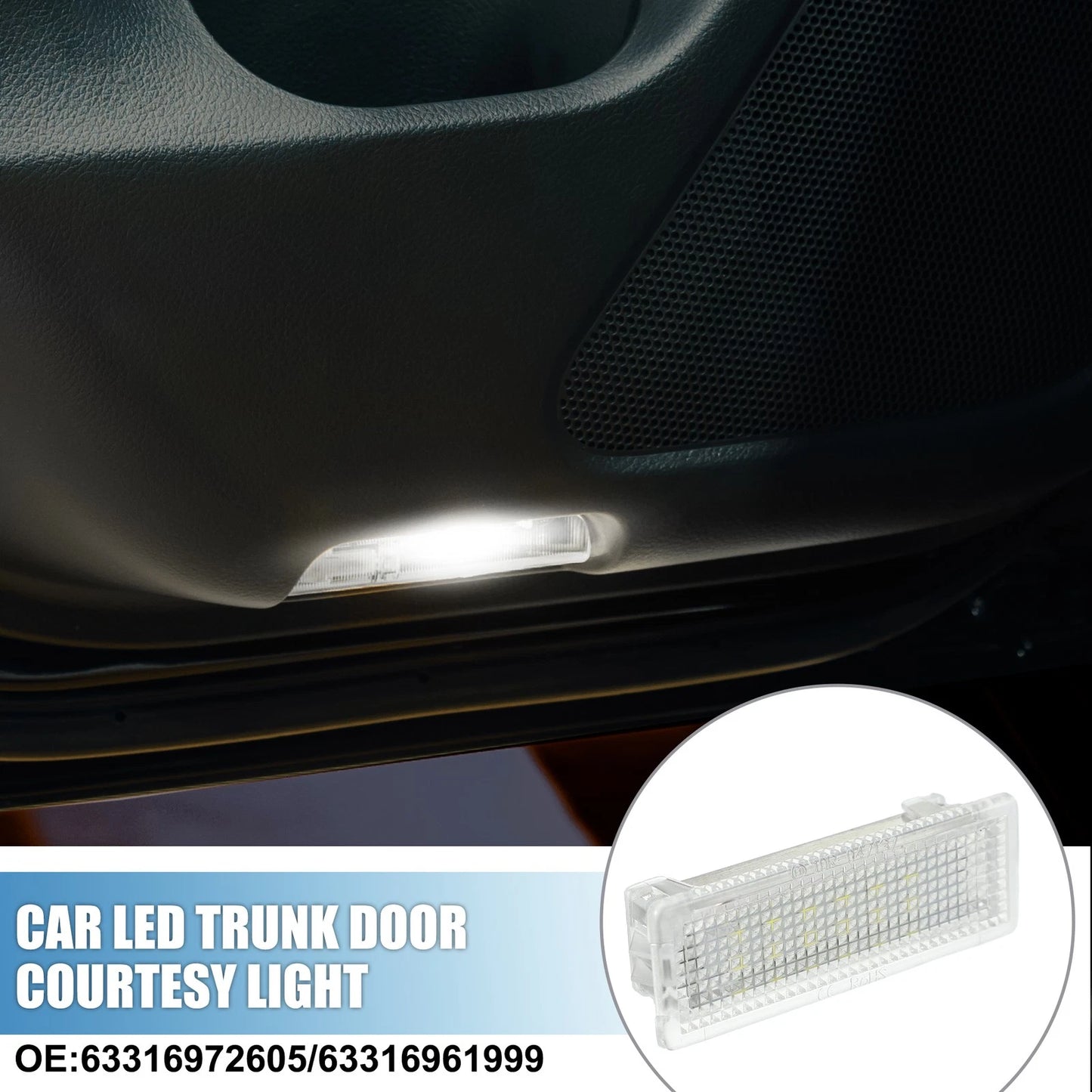 Trunk Light Courtesy Footwell Boot Lamp for BMW X3 (11-17) and BMW X5 (07-13)