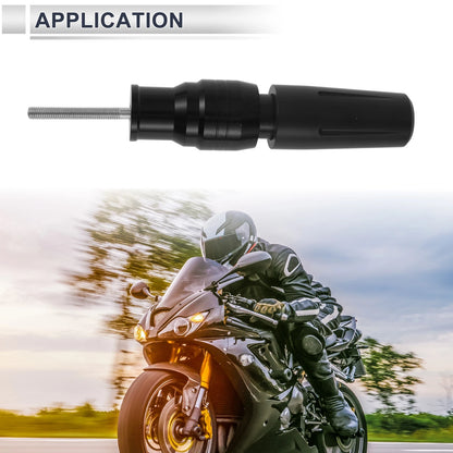 10.5mm Aluminum Alloy Plastic Slider Frame Bolt 1 Set Black for Motorcycle