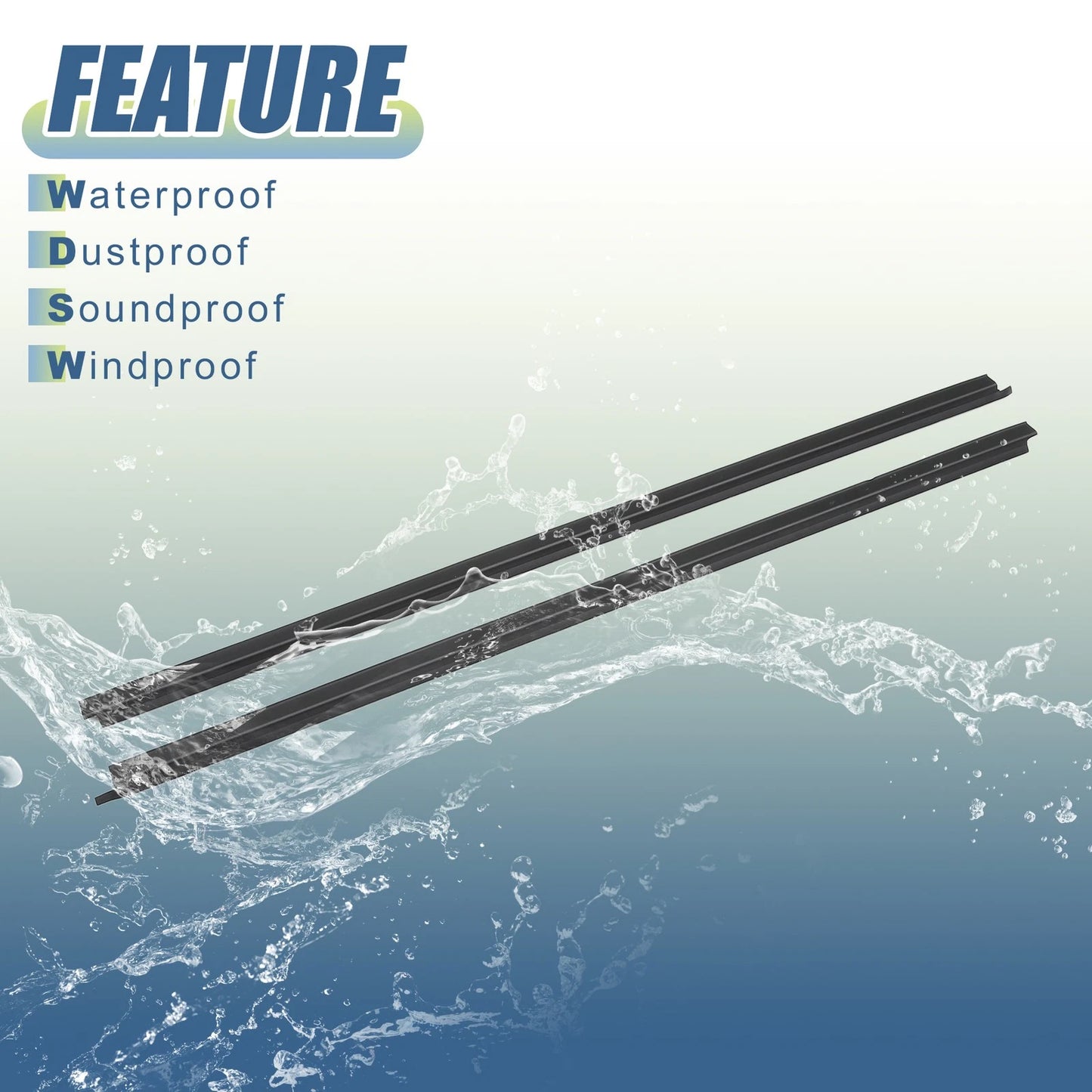 Window Glass Seals for Nissan D21 Base SE XE (1986-1997)