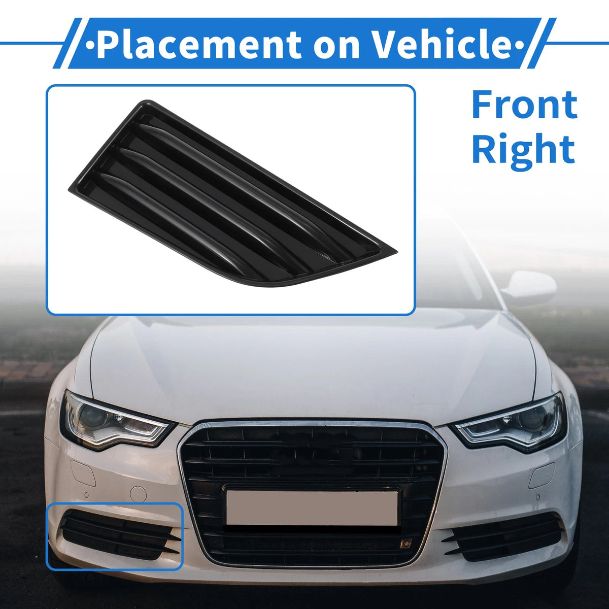 1 Pc Car Front Right Fog Light Grill for Chevrolet Traverse (2022-2023)
