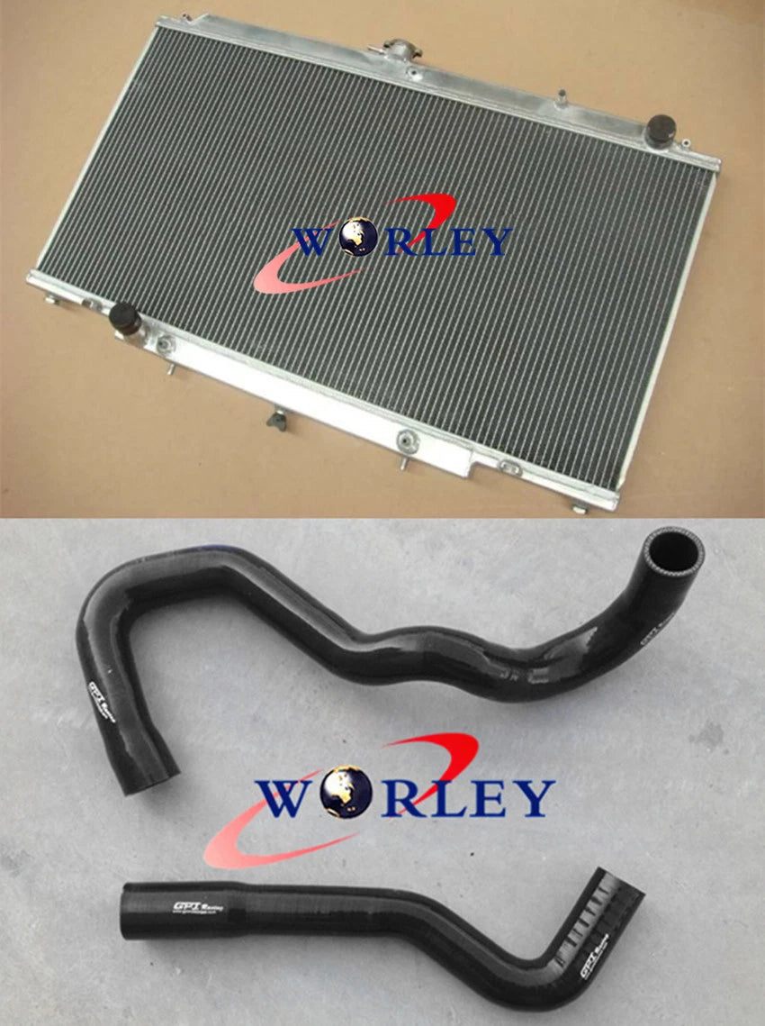 Aluminum Radiator + RED Hose for Nissan Safari Patrol GU Y61 TD42 (1997-2016)