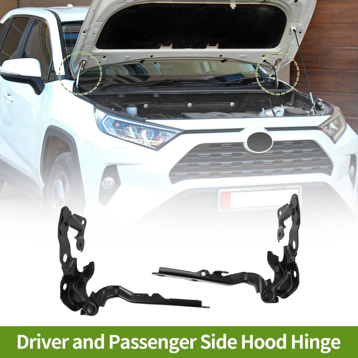 Hood Hinges 1 Pair Front Bonnet Bracket for Toyota Camry (2007–2011)