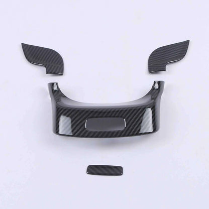 Front Armrest Switch Box Carbon Fiber Cover Trim for Mercedes-Benz GLB (2020-2023)