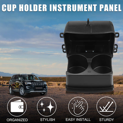 Cup Holder for Ford Explorer (2011-2023) Black Drink Holder