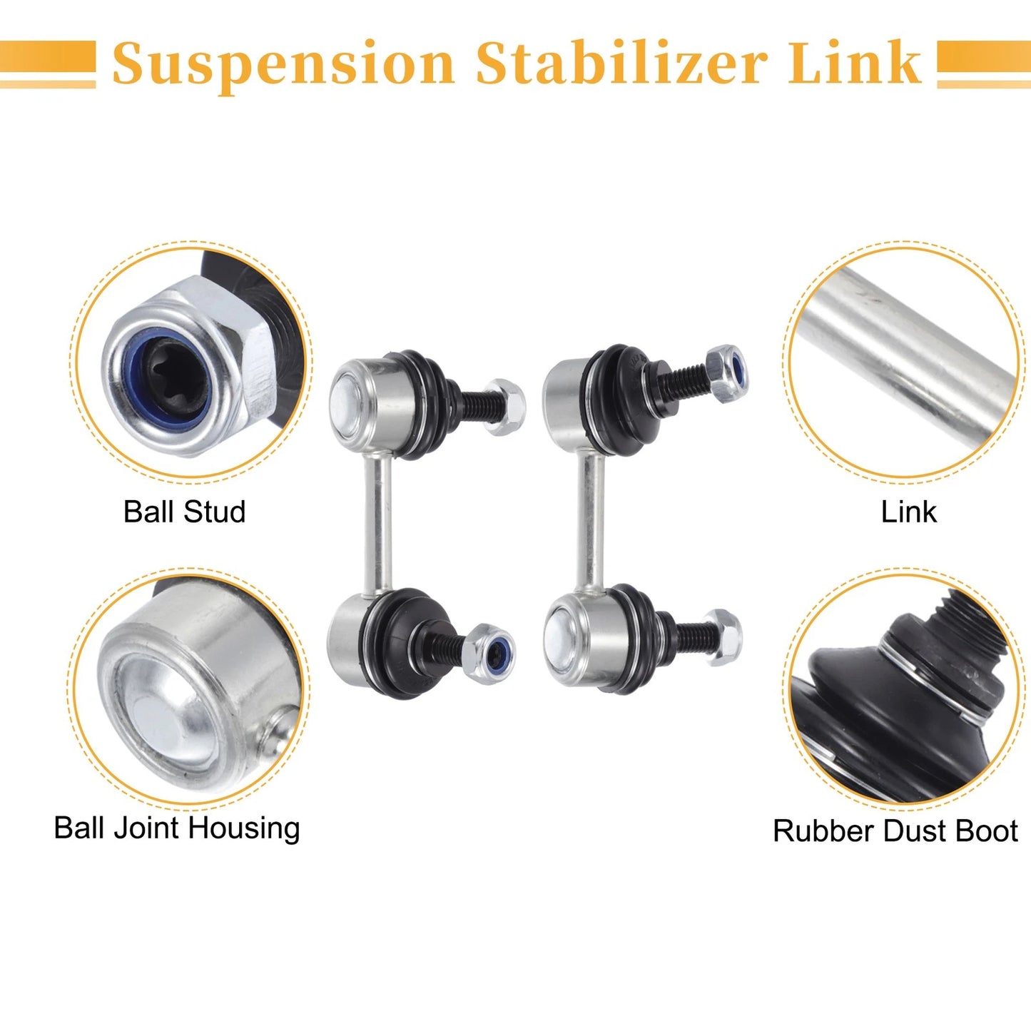 2 x Rear Stabiliser Sway Bar Links for Acura ILX (2013-2019)