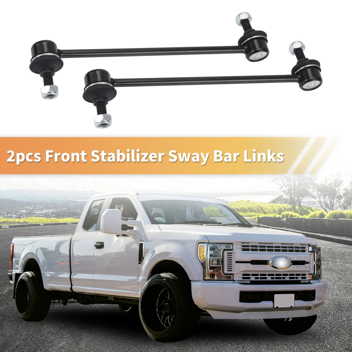 2 x Front Sway Bar Links Stabilizer Kit for Ford Escort
