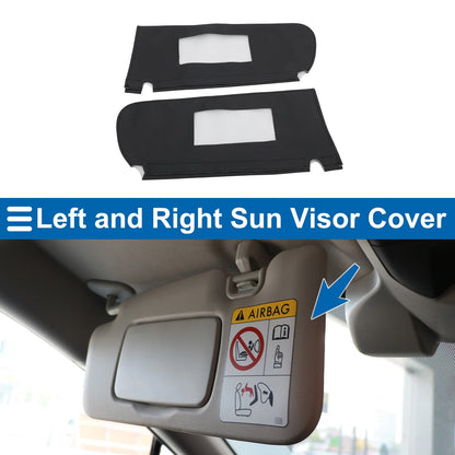 Sun Visor Cover for Chevy Tahoe (1995 - 1999) Left and Right Side Black