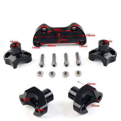 1.7" Handlebar Risers for Harley Dyna, Street Bob, Softail, Sportster (2006-2023)