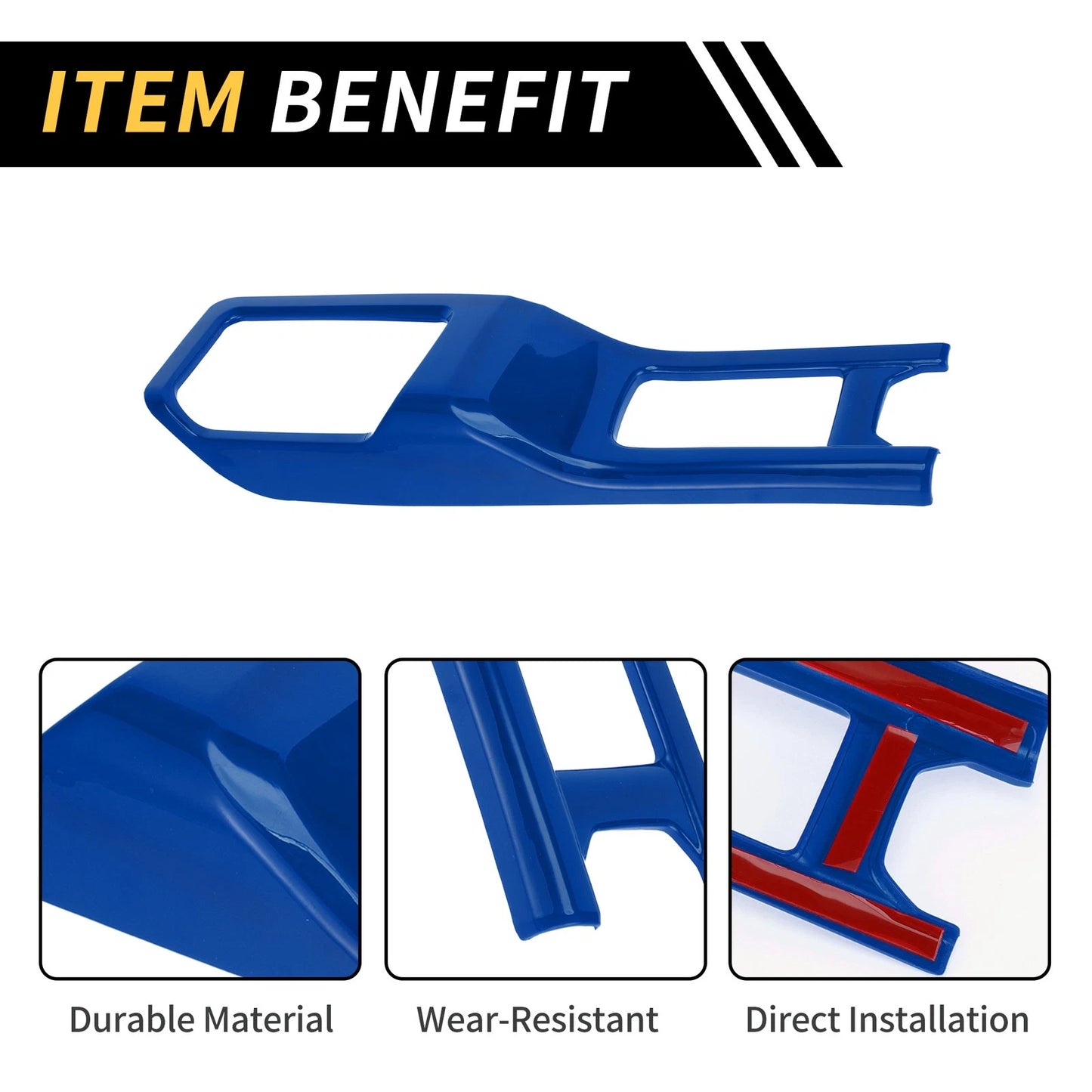 4WD Gear Shift Panel Cover for Jeep Wrangler JL JLU (2018-2024) - Blue Trim