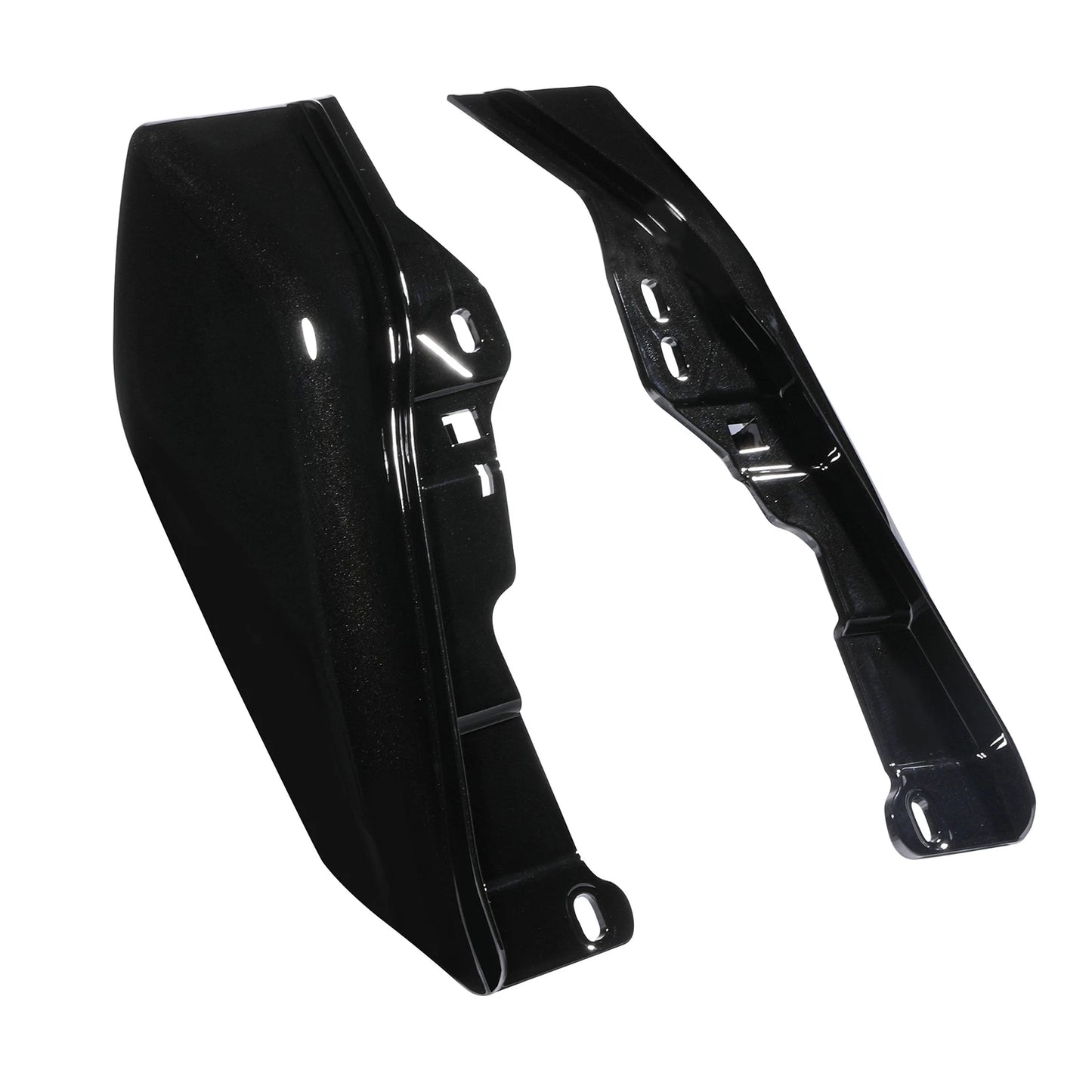 Mid-Frame Air Deflectors for Harley Road Glide (2018) - Black Vivid Black