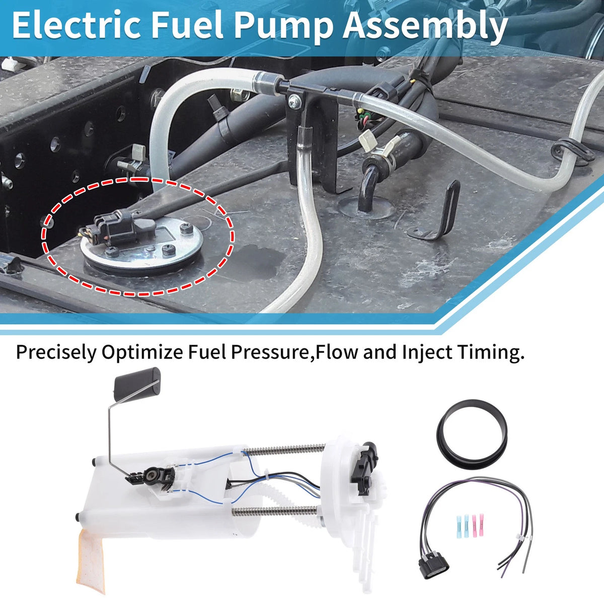 Electric Fuel Pump Assembly for Buick Chevrolet V6 3.1L (2000–2005)
