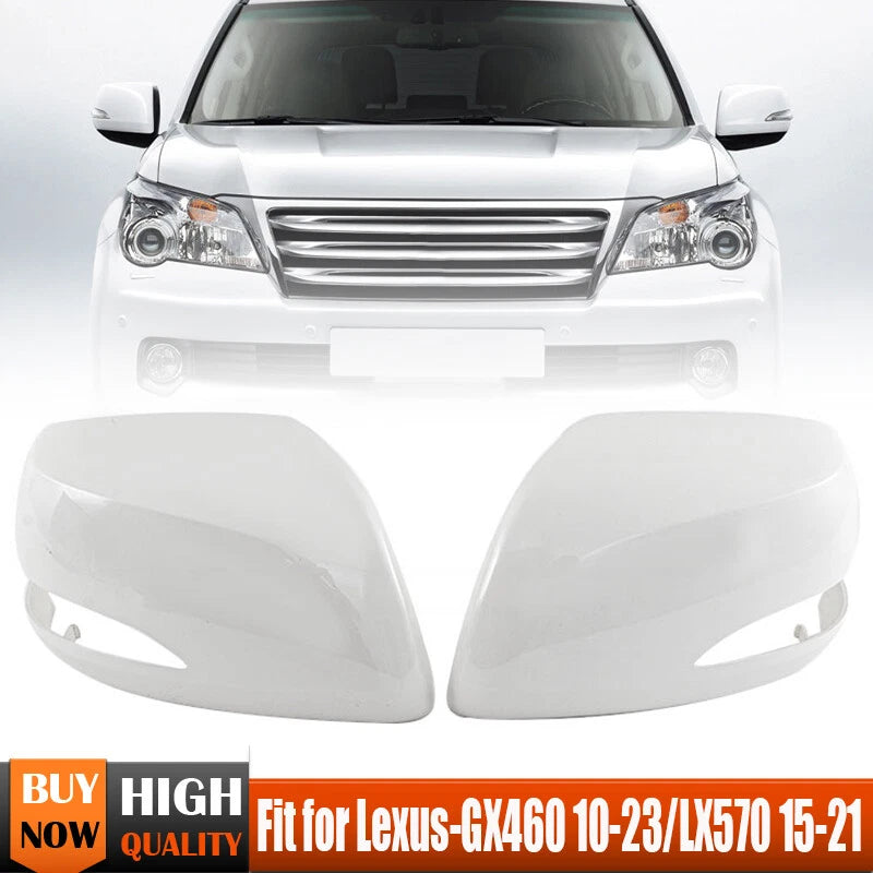 Rearview Mirror Cover Caps for Lexus GX460 LX570 2010-2023 2015-2021 (2x)
