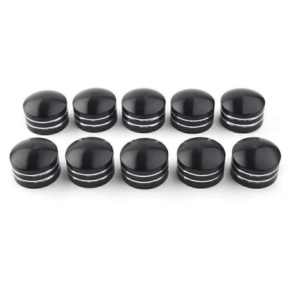 9mm Motor Bolt Topper Caps Covers for Harley Dyna V-Rod (2006-2017) - 10PCS