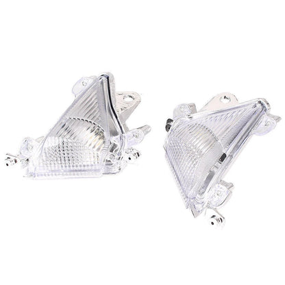 Clear Front Turn Signal Lens Covers for Kawasaki Ninja ZX10R (2004-2005)