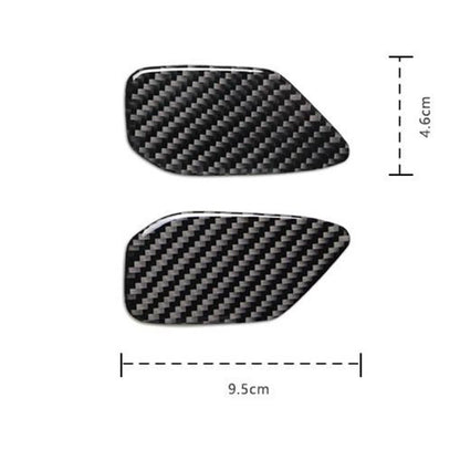 2 x Door Bowl Panel Cover Trim for Chevrolet Camaro (2016-2024) Carbon Fiber Red