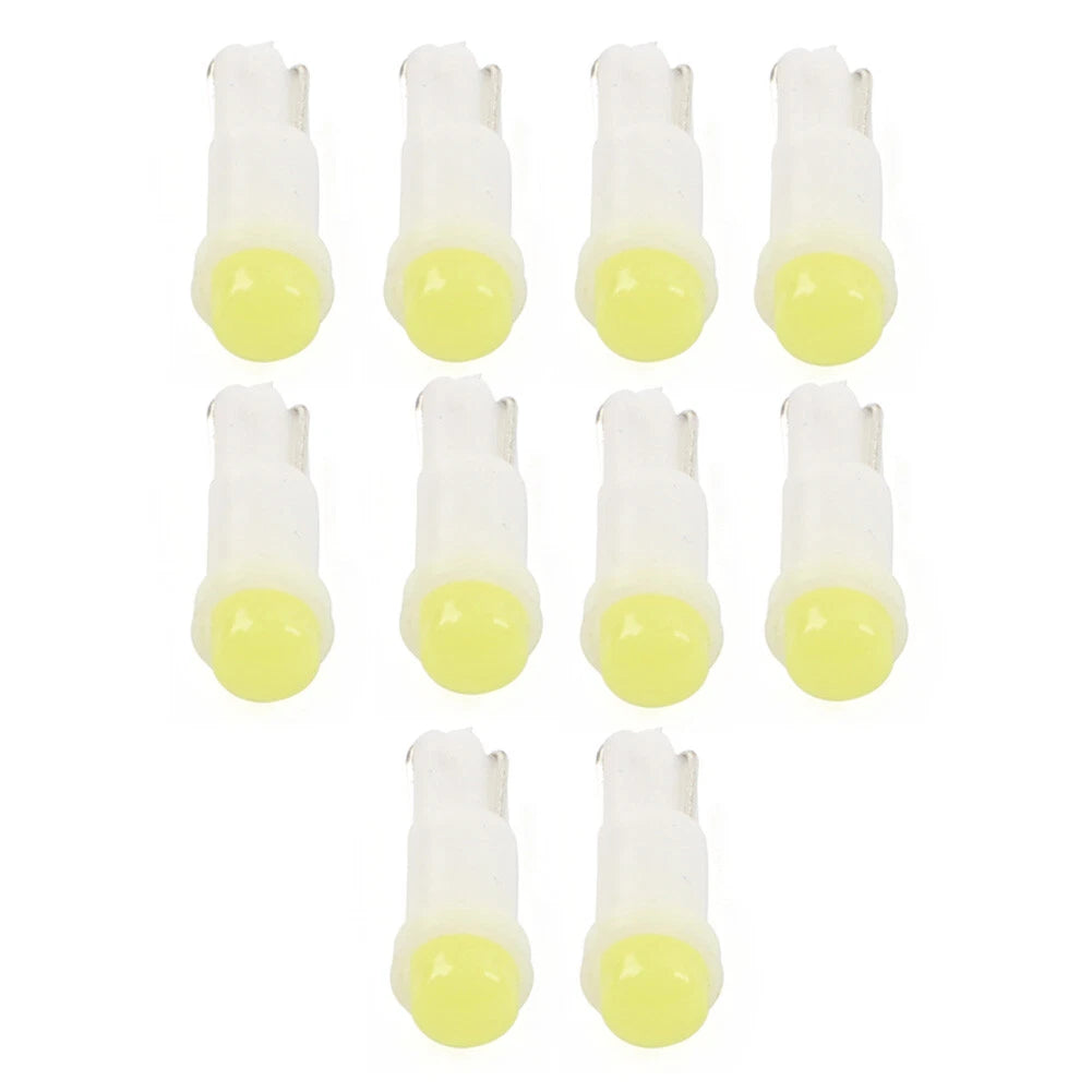 T5 1 SMD White Dashboard Indicator Light Bulbs for Car Instrument