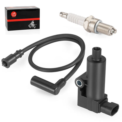 Ignition Coil, Spark Plug & Wire Cap for Coleman UT400/UT500/Axle 500/Spire 250