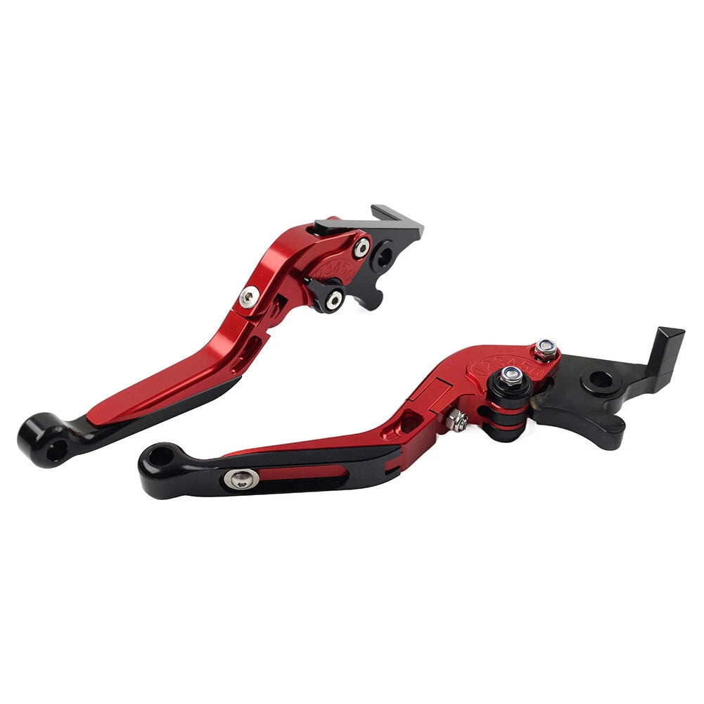 Red Extendable Brake Clutch Levers for Kawasaki Ninja 650R ER6F ER6N (2006-2018)