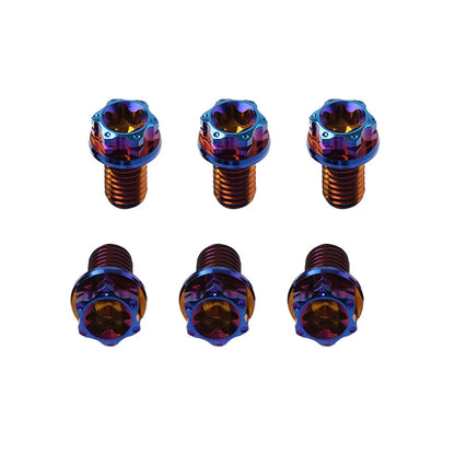 6 x M10x10mm Titanium Torx Head Flange Screws for Motorcycle Bike