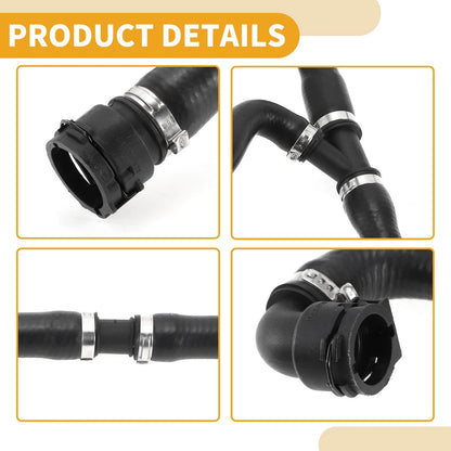 Radiator Hose Rubber Black for BMW 525i 530i (2004-2005) 1 x