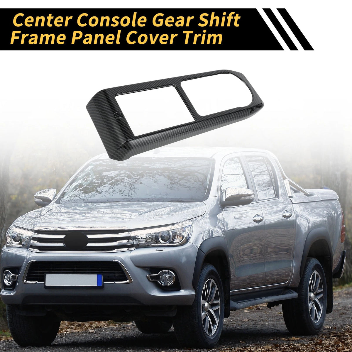 Carbon Fiber Gear Shift Frame Panel Cover Trim for Toyota Tacoma (2016-2023)