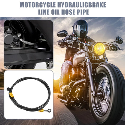 150cm 10mm ID Motorcycle Brake Line Hose 28° 0° Black