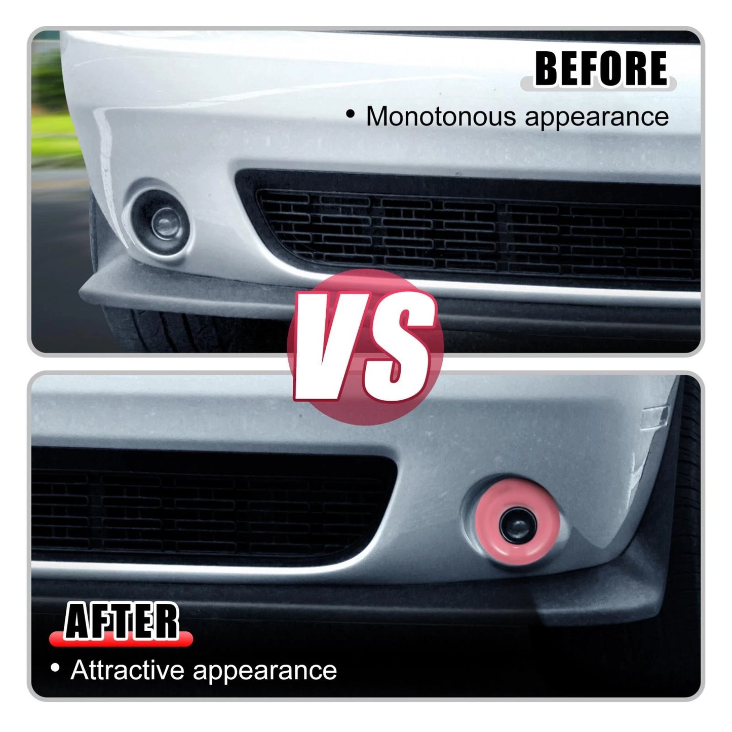 ABS Front Fog Light Covers for Dodge Challenger (2015-2020)