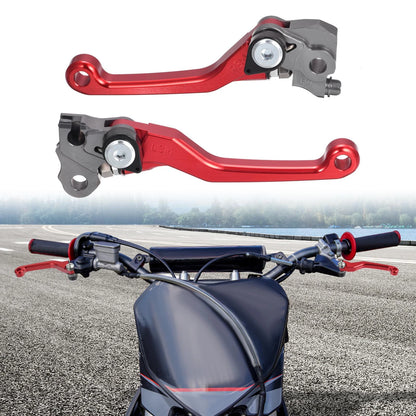 Motorcycle Brake Clutch Levers 2 x for Honda CRF250R CRF450R (2007-2020) Red