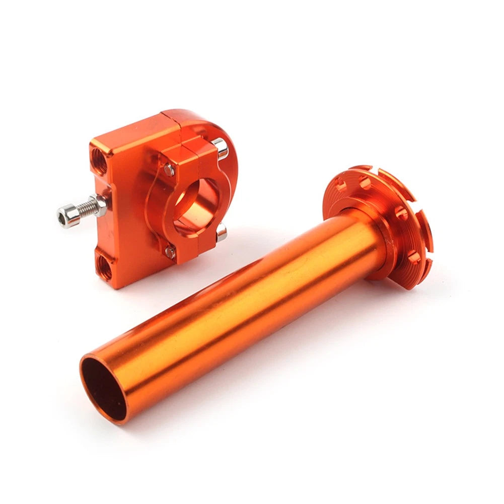Orange 7/8" Turn Twist Throttle Handle Bar Tube for Motorcycle Universal