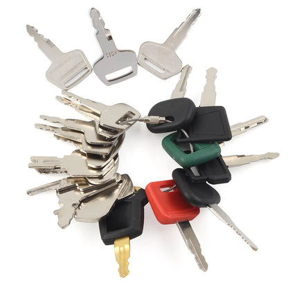 Ignition Key Set for John Deere & Komatsu Heavy Equipment (No Year)