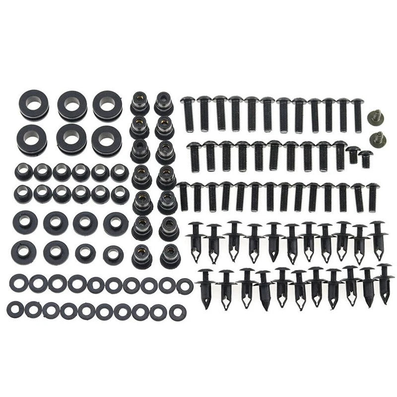 Black Fairing Bolt Kit for Honda CBR 1000RR (2006-2007) - Body Screw Set