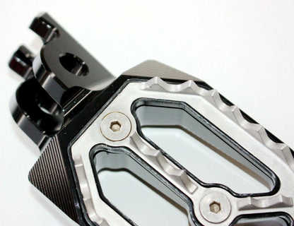 CNC Black Stainless Foot Pegs for Honda CRF250 Motorcycle (2004-2023)