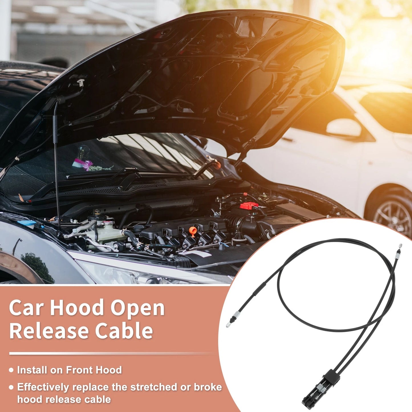 Front Hood Release Cable for Infiniti G37 G25 G60 (2008 - 2015)