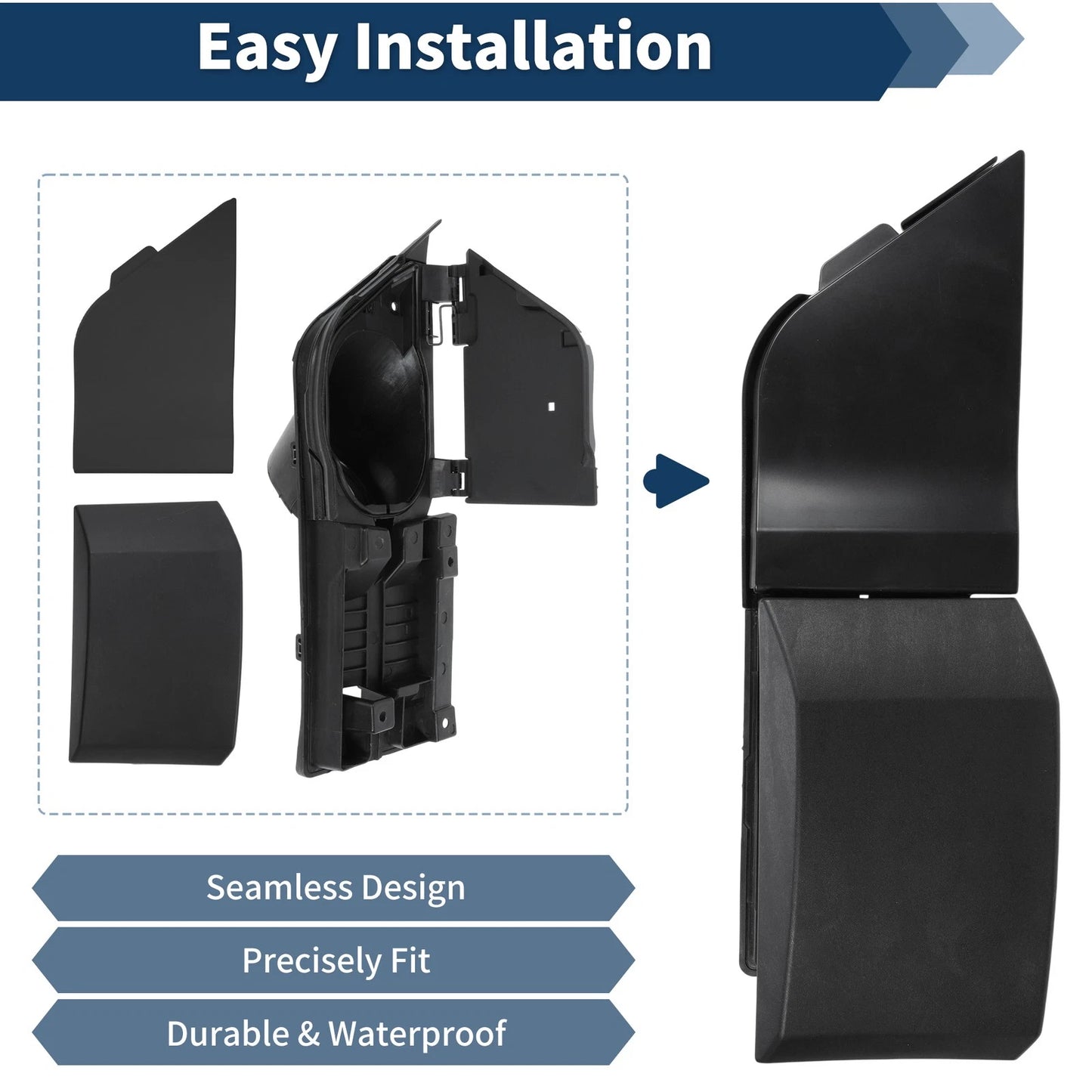Fuel Tank Door Cover for Ford Transit Vans 150 250 350 HD (2015-2023)