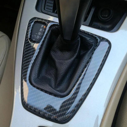 Cover Trim Control Gear Shift Panel for BMW 3 Series E90 Carbon Fiber Sticker