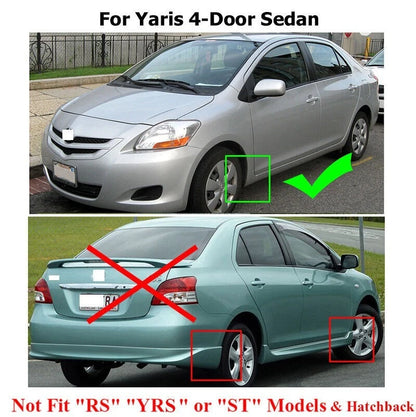 Mud Flaps for Toyota Yaris Vios Limo Belta Sedan (2007-2013)