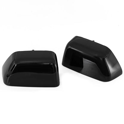 Black Mirror Cover Tow Cap Assemblies for Ford F150 F250 F350 Super Duty (2017-2023)