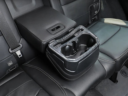 Rear Water Holder Cup Cover Trim for Jeep Wrangler JL Carbon Fiber (2018-2023)