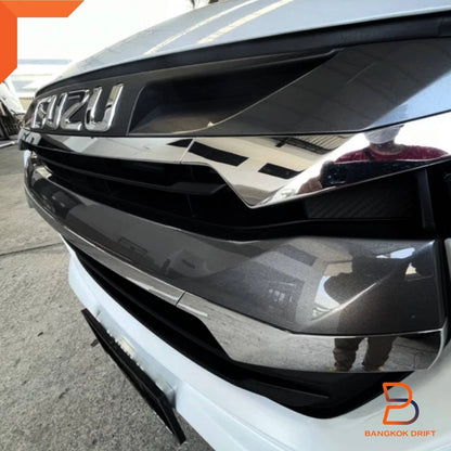 DARK GREY CHROME X-TERRIAN TRIM FRONT GRILLE FOR ISUZU D-MAX (2020-2023)