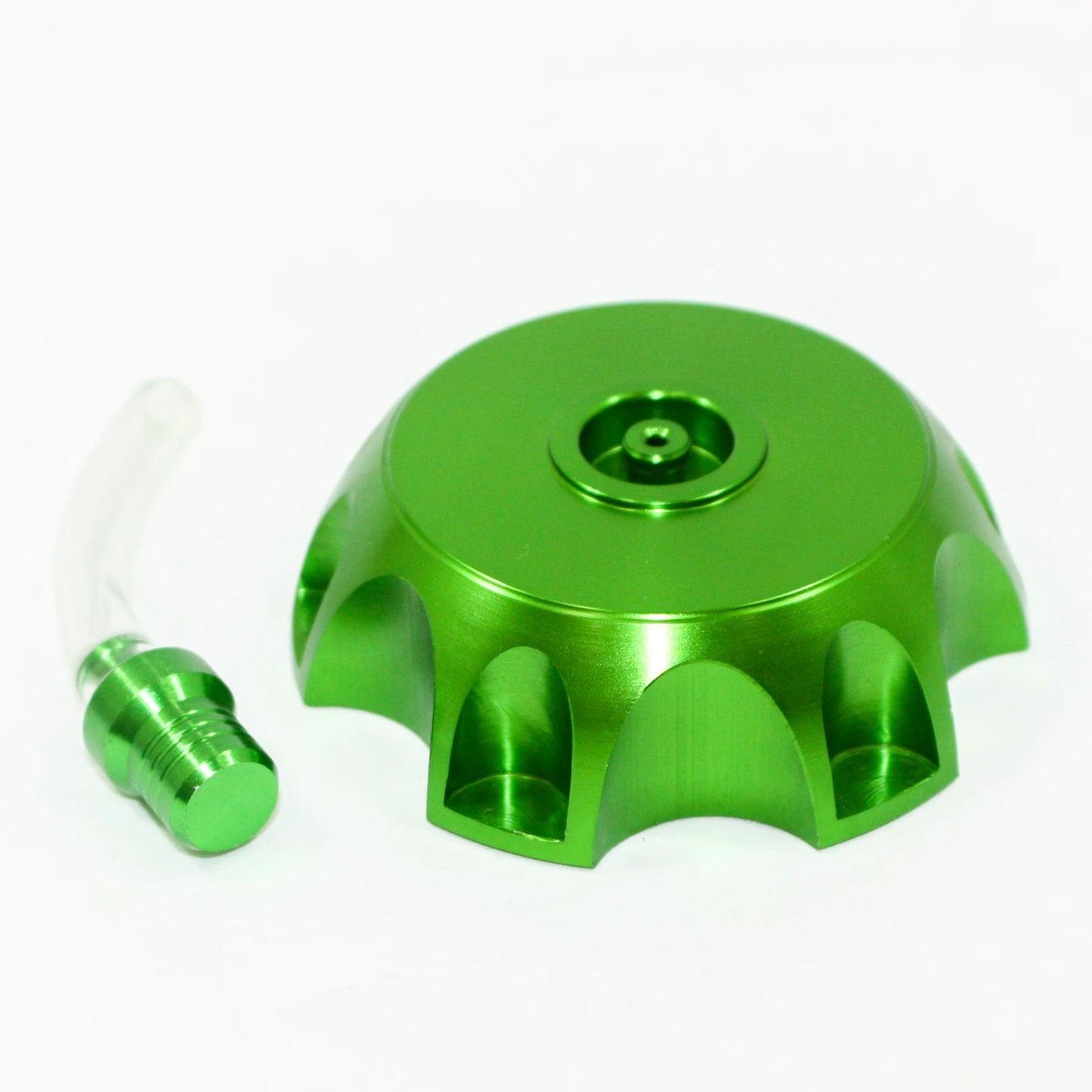 Green Alloy Gas Fuel Tank Cap + Breather for 110cc 125cc PIT Dirt Bike