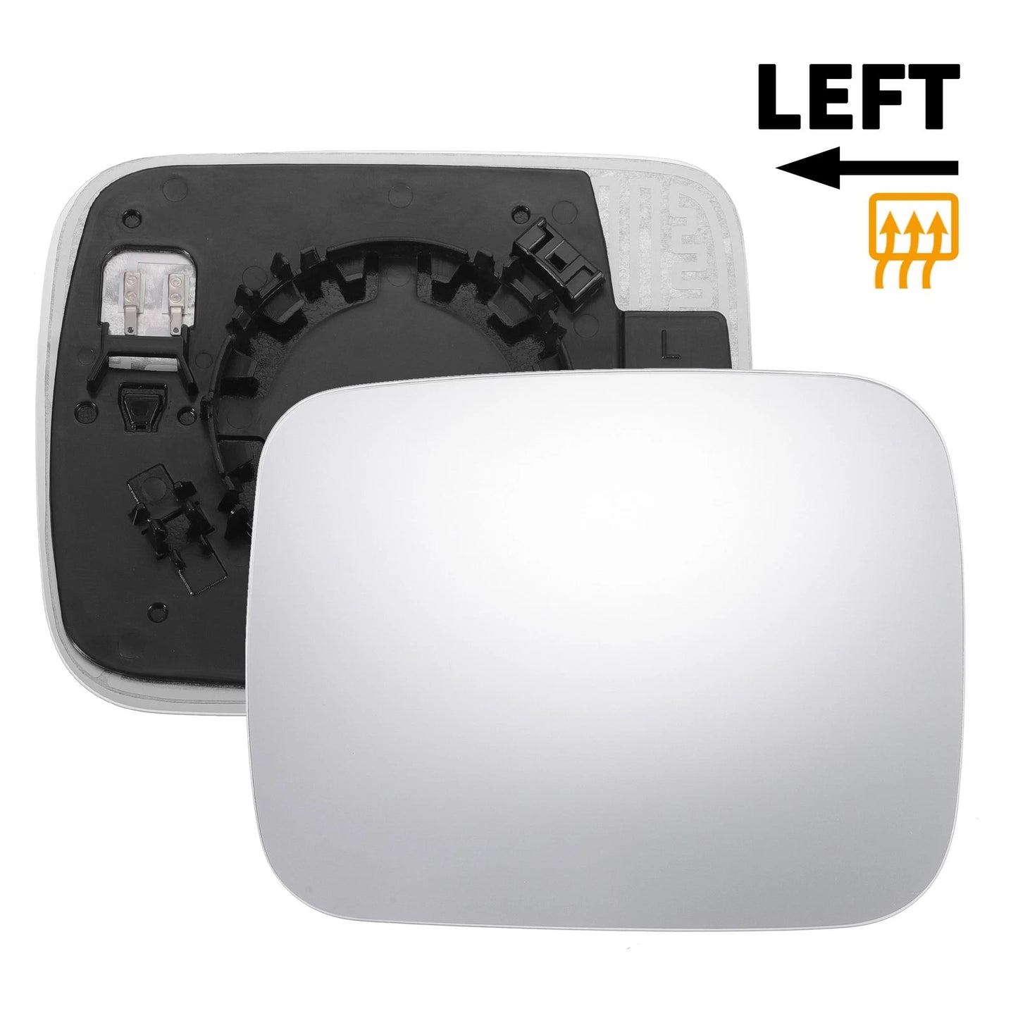 Left Side Heated White Mirror Glass for JEEP Renegade (2014-2020)