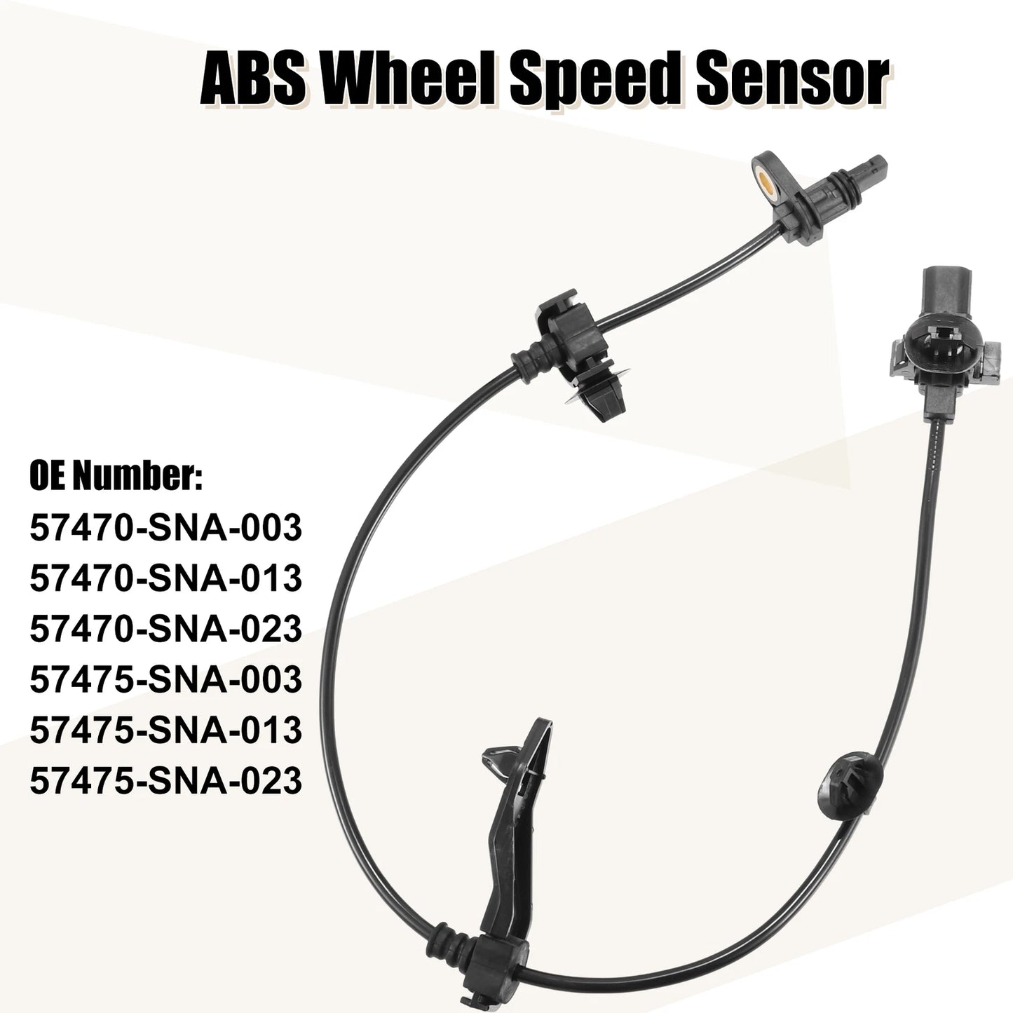 2 x ABS Wheel Speed Sensors for Honda Civic (2006)