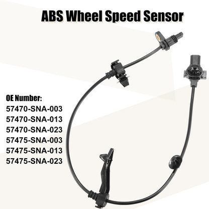 2 x ABS Wheel Speed Sensors for Honda Civic (2006)