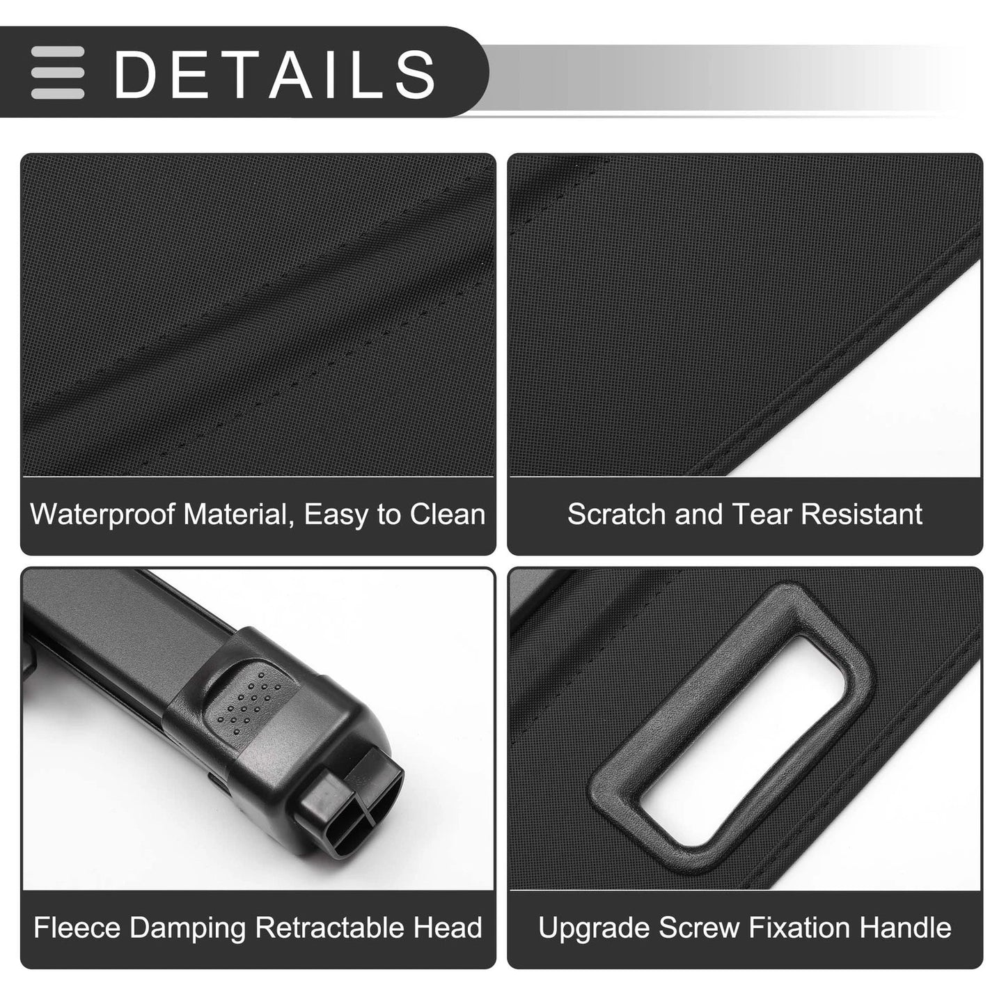 Retractable Cargo Cover Gloss Black for Chevrolet Traverse (2018-2023)