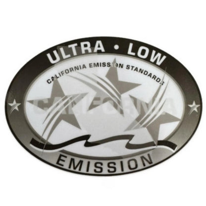Outboard Graphic Sticker for Ultra Low Emission 3 Star California DOT - Gray