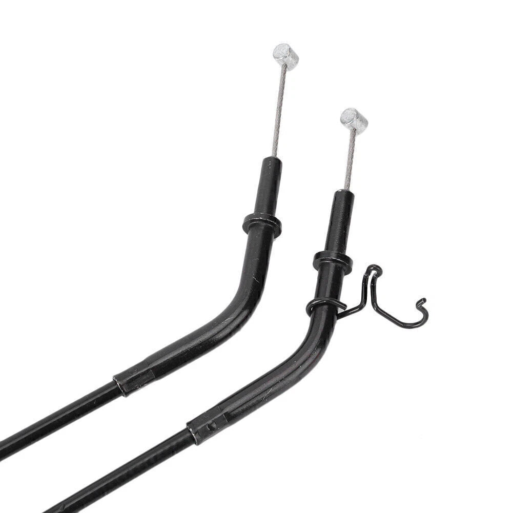 2 x Black Throttle Cable Accelerator Wire for KAWASAKI Ninja ZX10R (2016-2017)