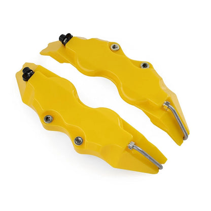 Yellow Universal Small 3D Style Car Auto Disc Brake Caliper Covers Set