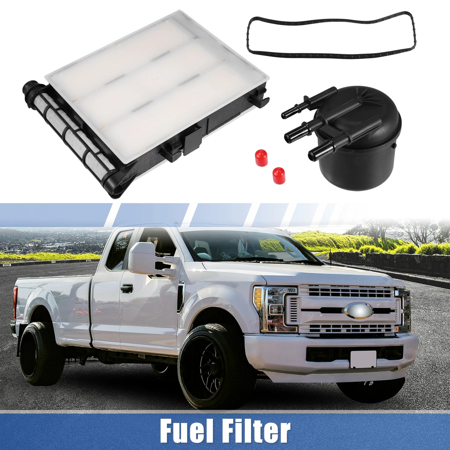 Fuel Filter Element Set for Ford F250 F350 Super Duty (2017-2020)