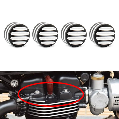 4x CNC Machined Head Bolt Cover Caps for Triumph T120 Thruxton (2016-2023)